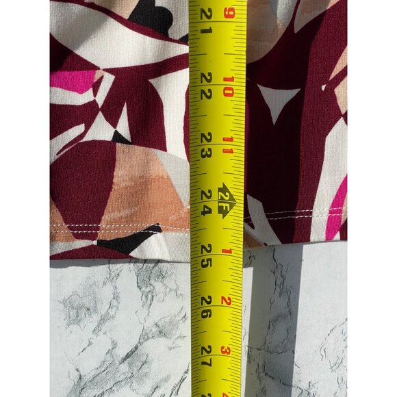 Bar III Womens Sleeveless Floral Print Top 1X Multicolor self lined front body - Picture 4 of 8